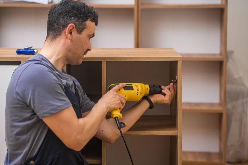 Built In Bookcase Installation in Greensboro, NC